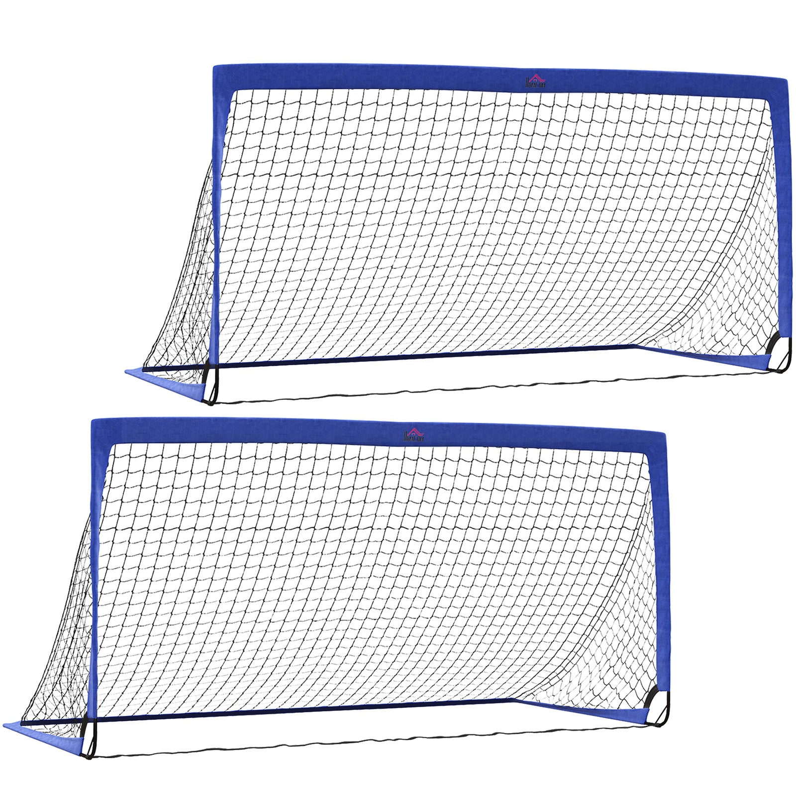 Folding Football Goal Net 6ft X 3ft All Weather Blue | Blue