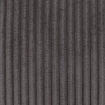 Morgan Cord Armchair & Pouffe Set | Charcoal