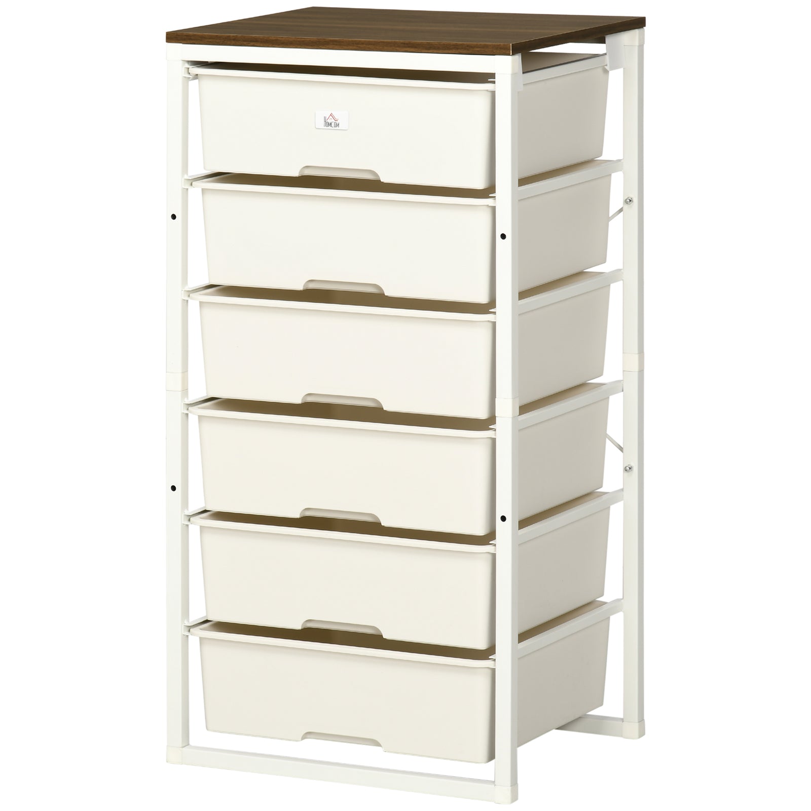 Chest Of Drawers, 6 Drawer Unit Storage Chest White