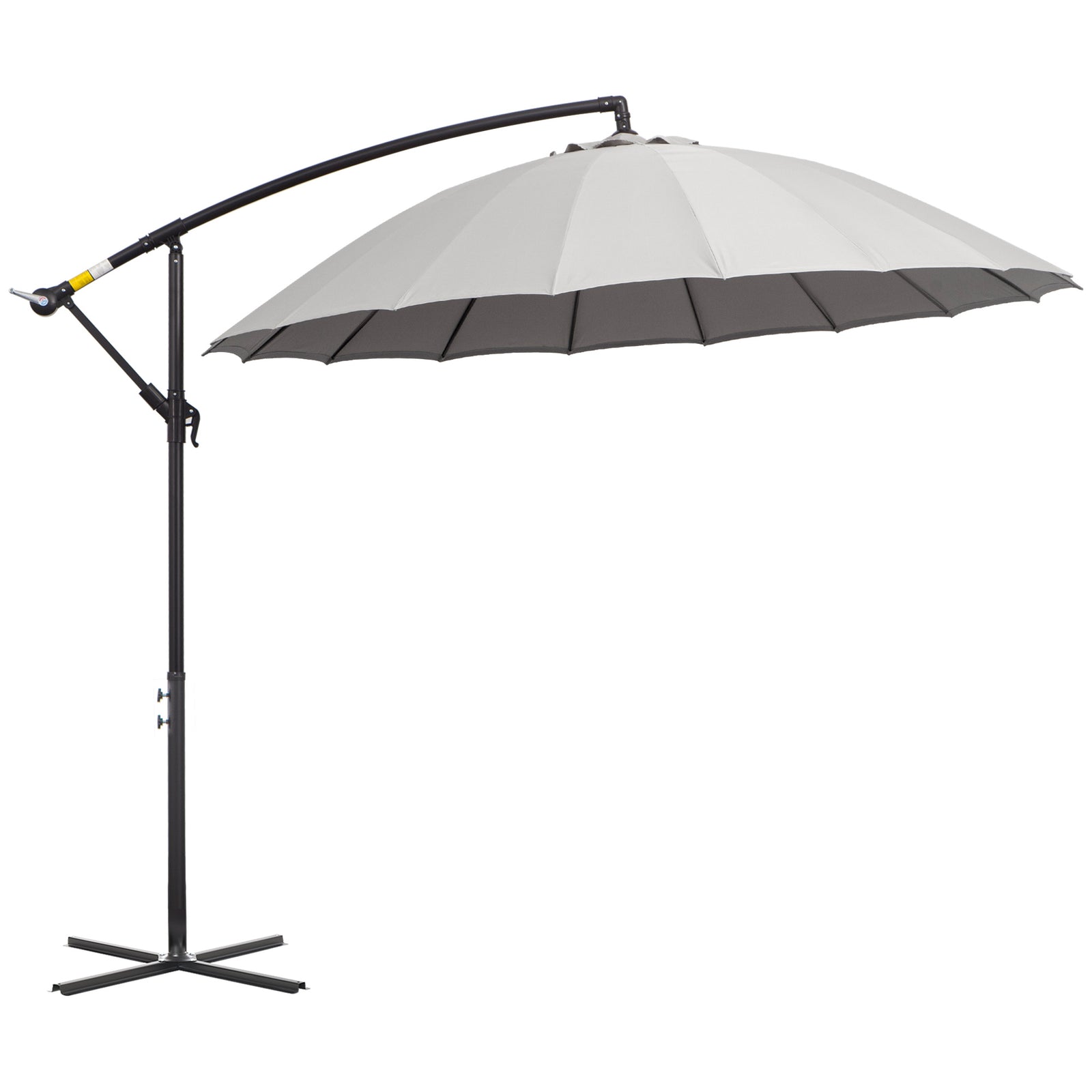 2.7m Cantilever Shanghai Parasol W/ Crank & Cross Base