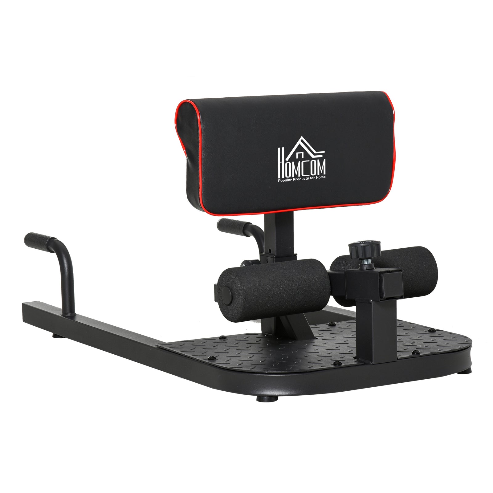 Squat Machine With Push Up Stand, Adjustable Cushion | Black