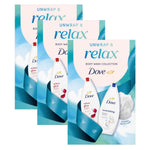 Relax Body Wash Collection Gift Set For Her With Shower Puff | Set of 3