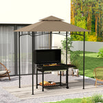 Grill Gazebo Cover Roof Replacement For 1.5 X 2.4m Frame | Khaki