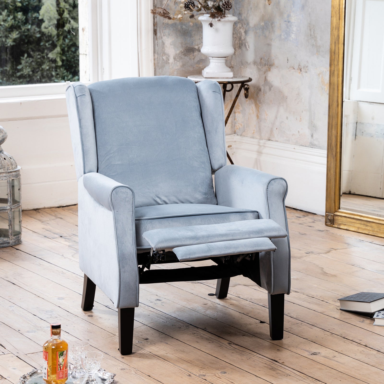 Barksdale Recliner Armchair | Light Blue