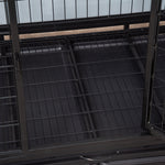 Heavy Duty Dog Cage W/ Wheels, Tray - M L