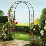 Metal Garden Arch 2.2m Swirl Design