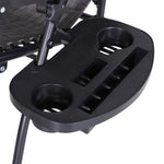 Zero Gravity Chair Adjustable Patio Lounge W/ Cup Holder | Gray