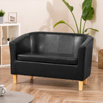 Meriden 2 Seat Tub Sofa | 2 | Black