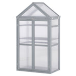 80x47x138cm Wooden Cold Frame Greenhouse