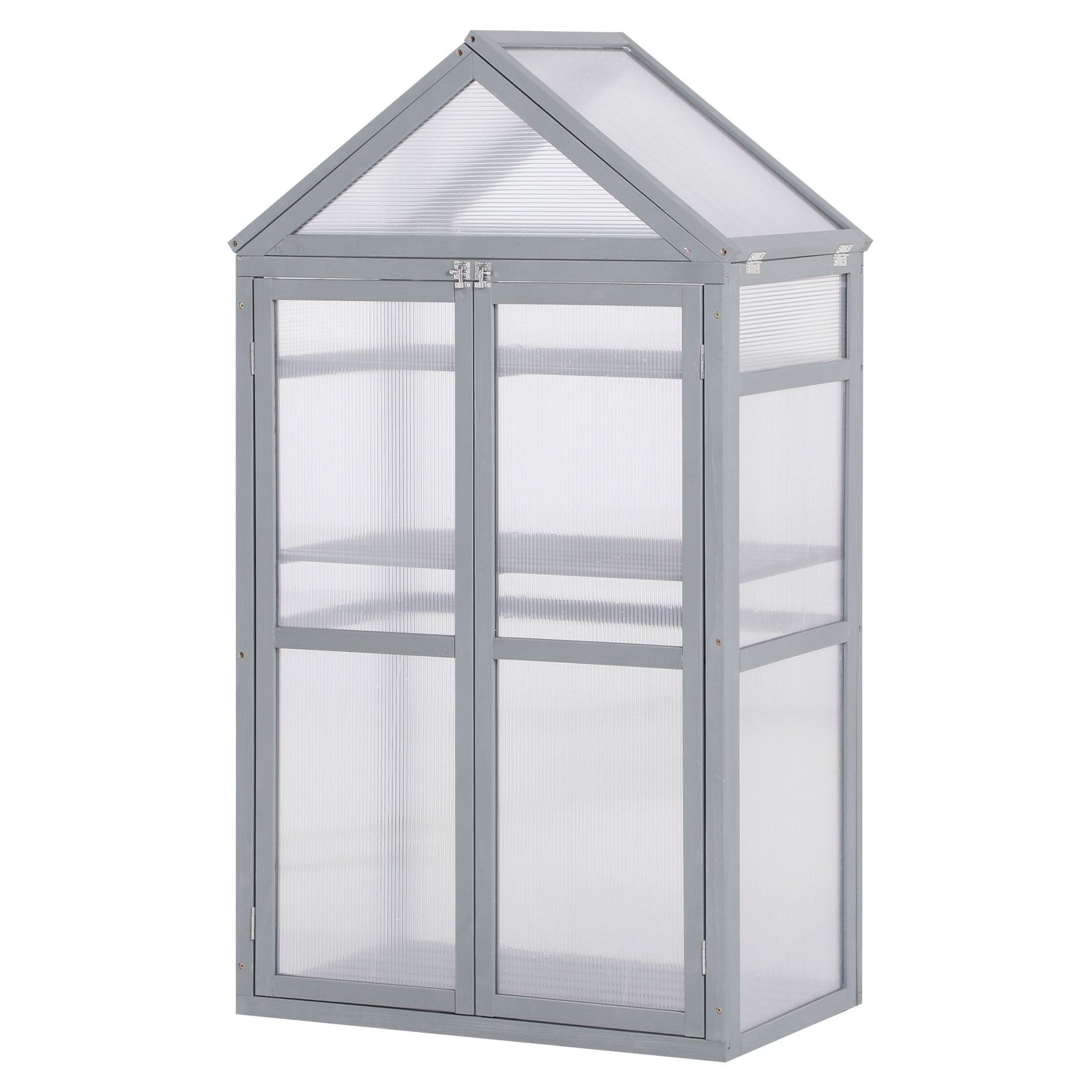80x47x138cm Wooden Cold Frame Greenhouse