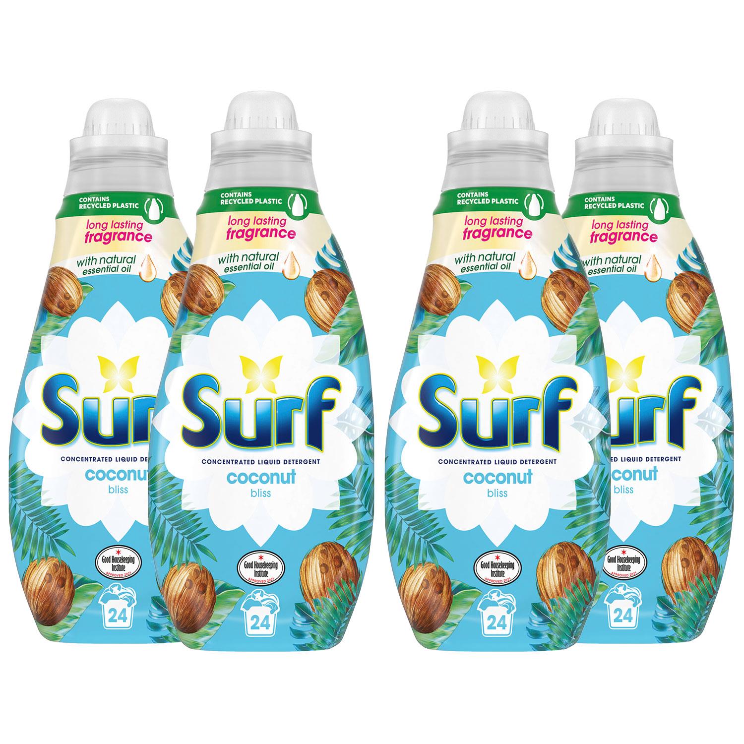 Coconut Bliss Lasting Fragrance Liquid Detergent 648ml | Set-of-4