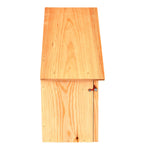 Sparrow Silhouette Wooden Bird House | 8 Panel | Beige