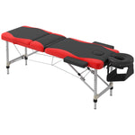 Portable Massage Table Beauty Therapy Couch Bed Spa | One Size | Red