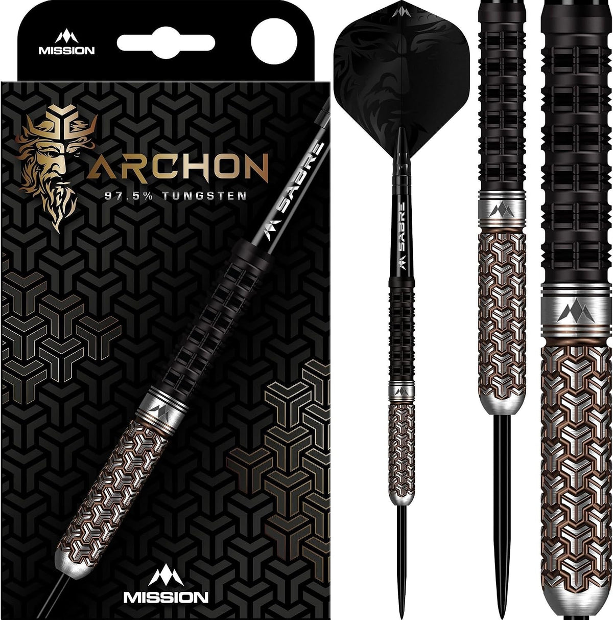Archon Darts - Steel Tip - 97.5% | 24g | Black