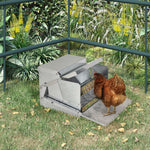 Automatic Chicken Feeder Galvanized Steel Poultry Feeders 11.5kg