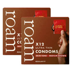 24x Mediumbrown Condom Regular For Safer Sex & Contraception(2x12 Pk)