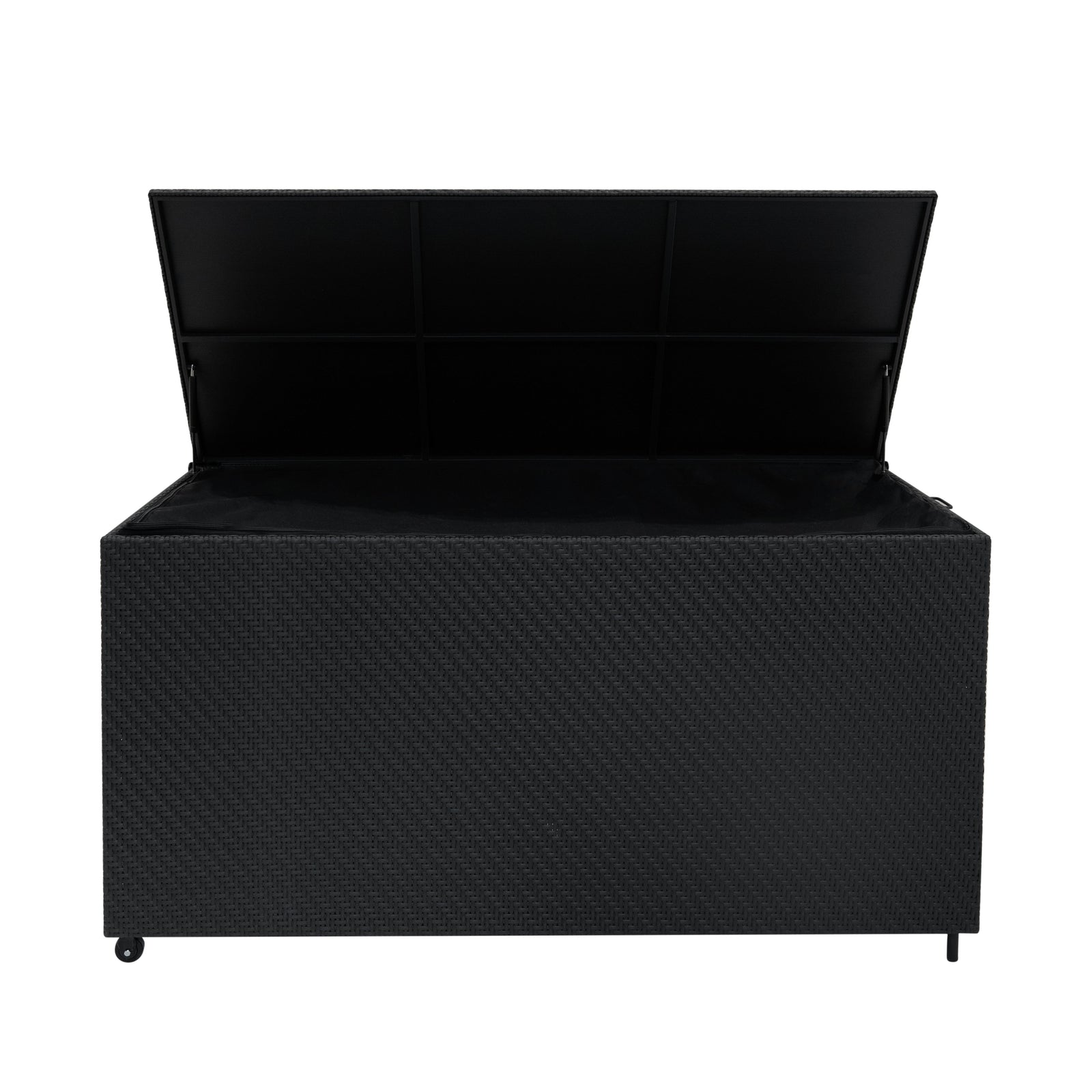 Rattan Cushion Storage Box 700l | Black