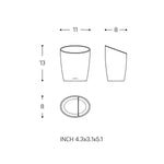 Toothbrush Holder, Matt White, Unique Design Soft Finish, Saku Collection