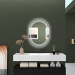 70x50/80x60cm Bathroom Mirror With Led Lights Anti-fog | Large | Silver