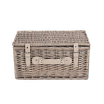 Wicker 40cm Antique Wash Picnic Basket | Gray