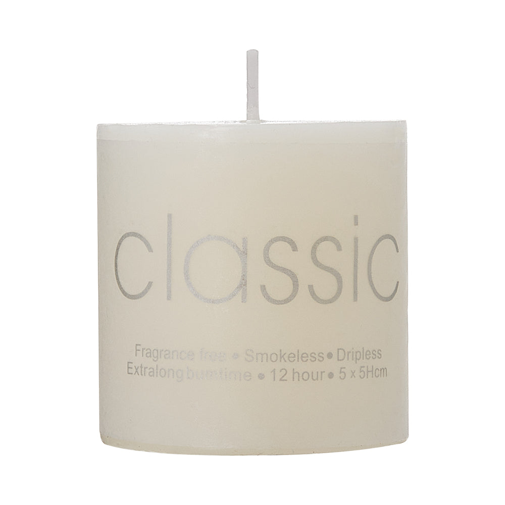 6pcs Unscented Pillar Candles Set