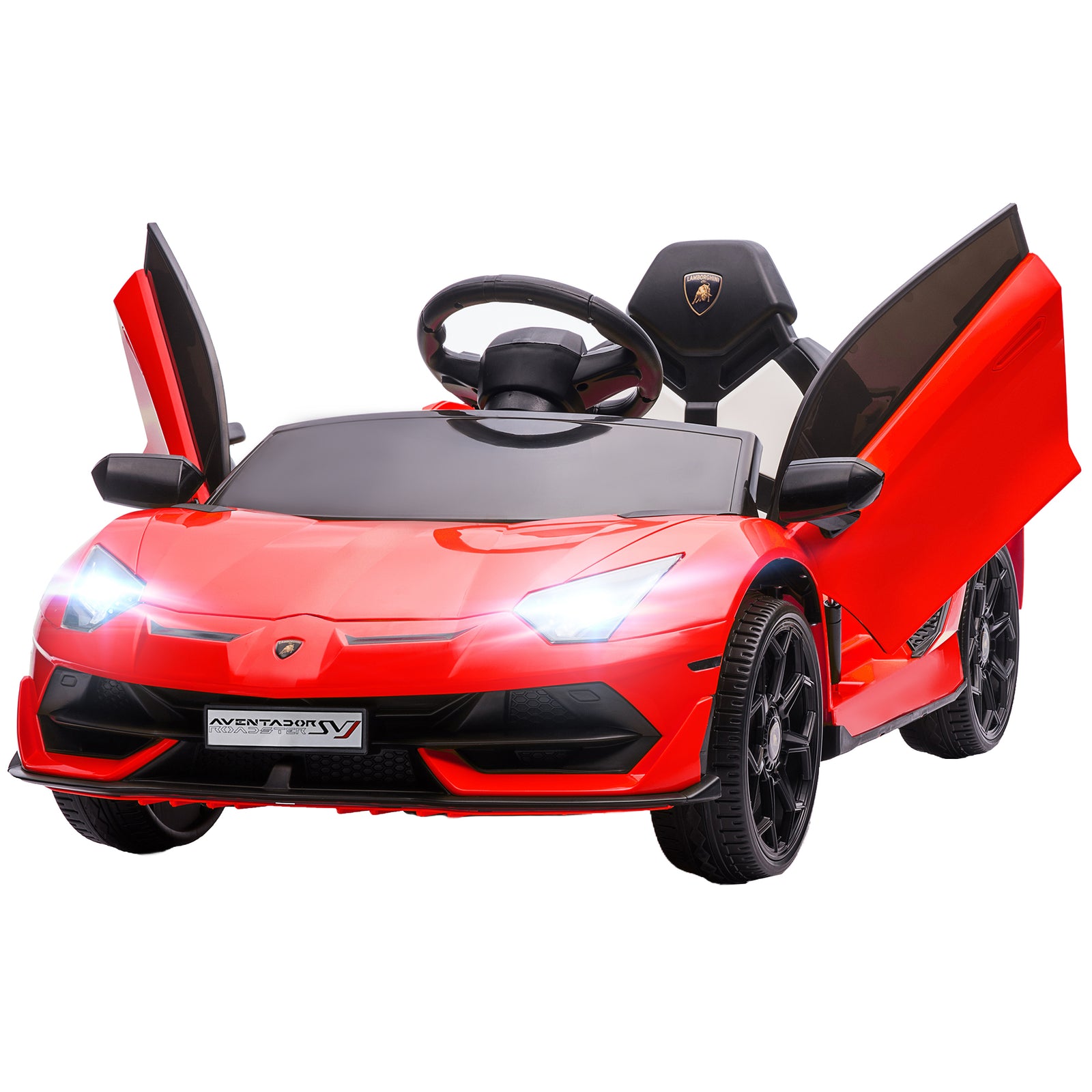 Lamborghini Aventador Licensed 12v Kids Electric Ride On Car | Red