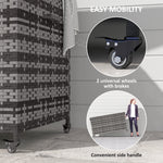 Outsunny 627 L Rattan Garden Storage Box