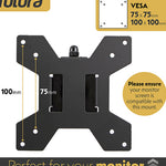 Futura Futura Single Monitor Stand 13 To 32 Inch Height Adjustable Freestanding Base Supports 8kg
