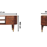 Valenza Media Unit, 4 Drawers, 2 Open Shelf, Brown