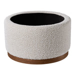 Modern Round Upholstered Storage Ottoman Stool
