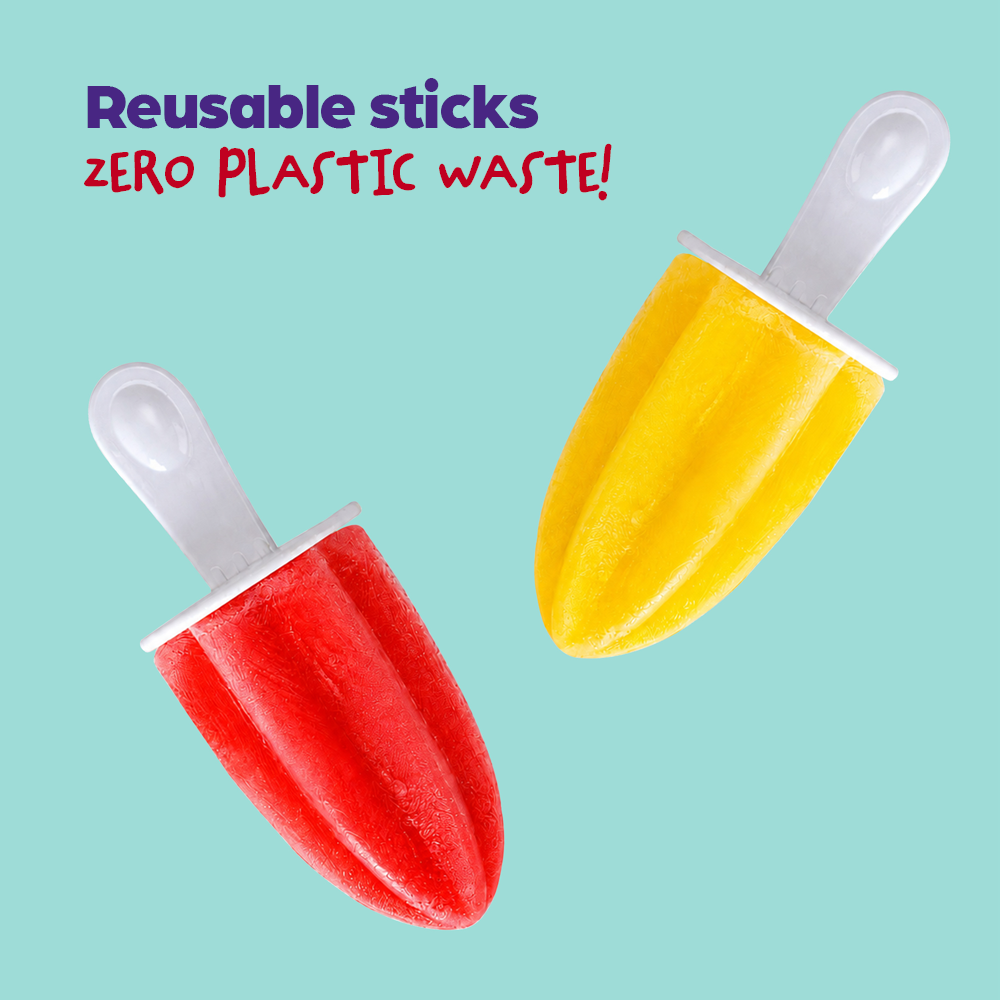Star Shaped Ice Pop Mould With 6 Reusable Sticks