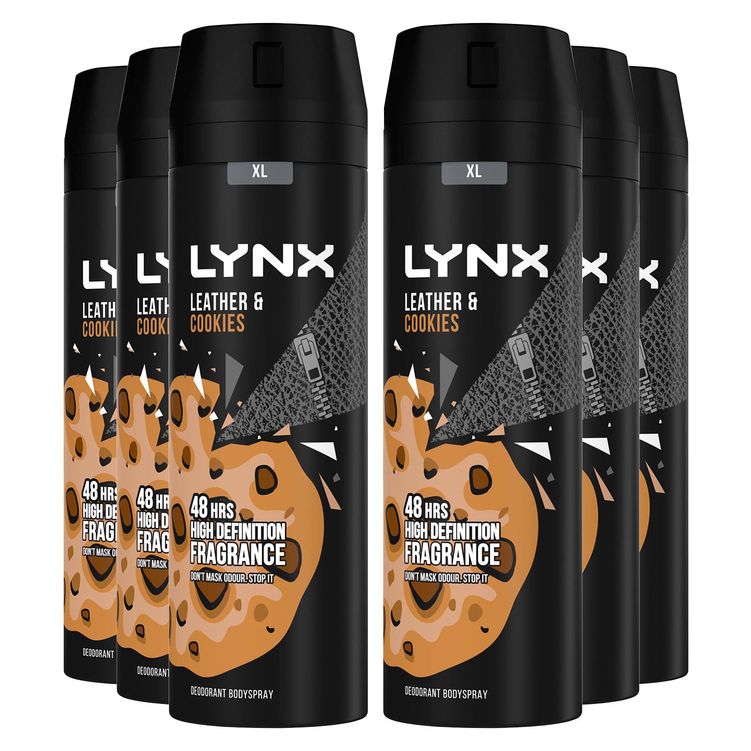 Xl 48-h High Definition Fragrance Leather & Cookies Body Spray 6 Pk, 200ml