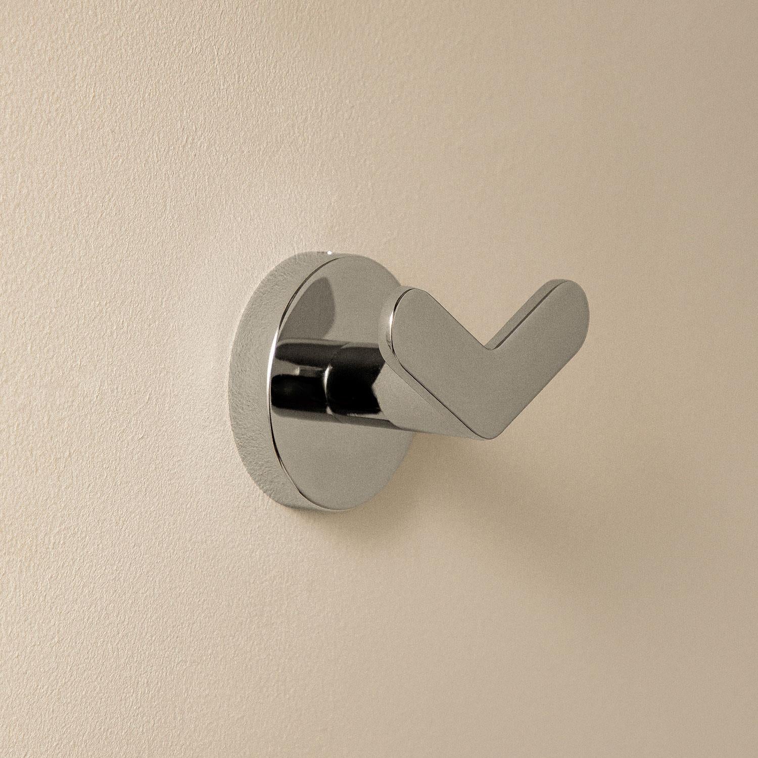 Double Towel Hook, Robe & Coat Hook, Chrome, Start Collection