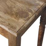Artisan Furniture Solid Wood Oakish Turned Leg Writing Desk