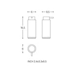 Soap Dispenser, 200ml Capacity, Matt Stainless Steel, Logic Collection