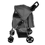 Pet Stroller With Rain Cover | Dark Grey