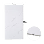 10pcs Peel And Stick White Marble Wall Sticker