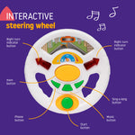 Hillington My First Ride On Toddler Buggy Car Walker Toy With Steering Wheel