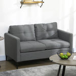 Modern Loveseat Sofa Upholstered 2 Seater Settee Living Room
