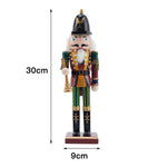 Wooden Nutcracker Soldier Figurine Christmas Ornament With Trumpet