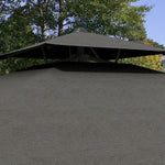 2.5m Square Cantilever Parasol W/ Ruffles | Dark Grey