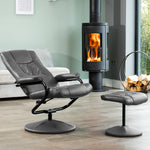 Gibson Swivel Recliner And Footstool