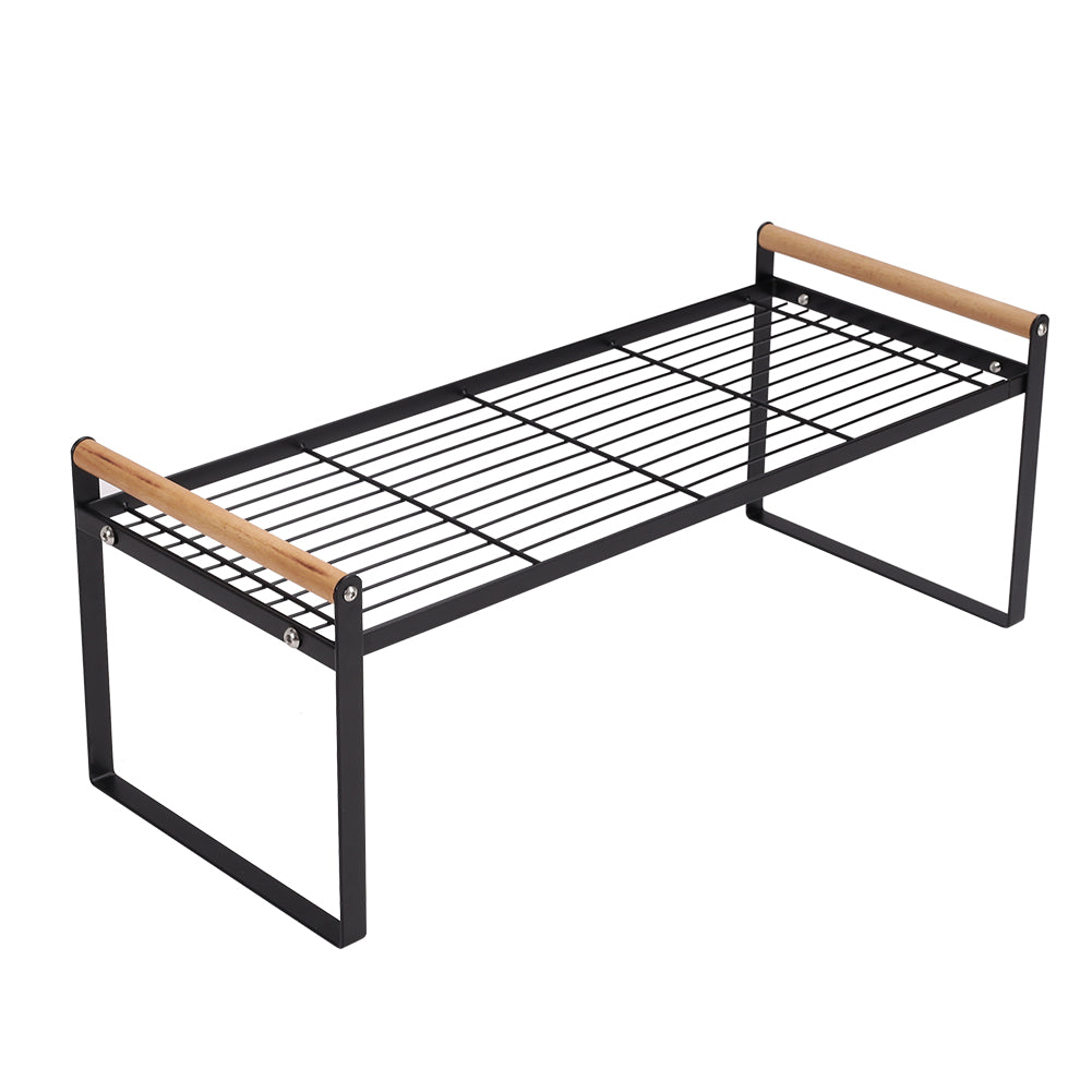 Free Standing Kitchen Spice Herb Rack Holder Cupboard Organiser | Large | Black