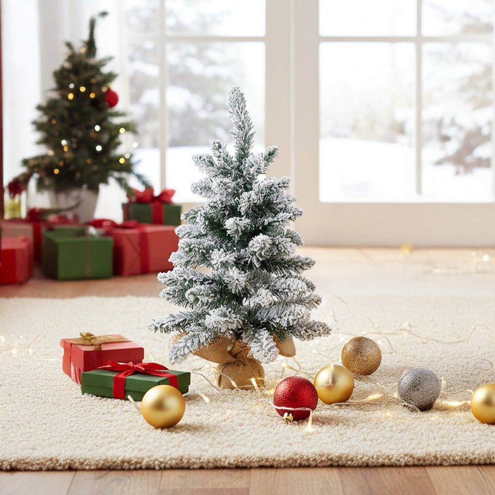 65cm Snow Flocked Mini Christmas Tree