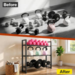 Centra 3 Tier Adjustable Steel Dumbbell Rack 270kg Heavy Duty Weight Storage