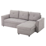 3 Seater Sofa Bed Convertible Pull Out Sofa With Storage | One Size