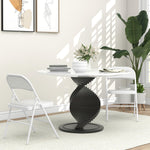 2 Pack Padded Folding Chairs, Cushioned | White
