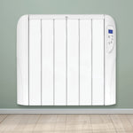Electric Radiator Panel Heater Wall Mounted Advanced Timer Digital Thermostat, Bathroom Safe Room Heater | 1500w | White