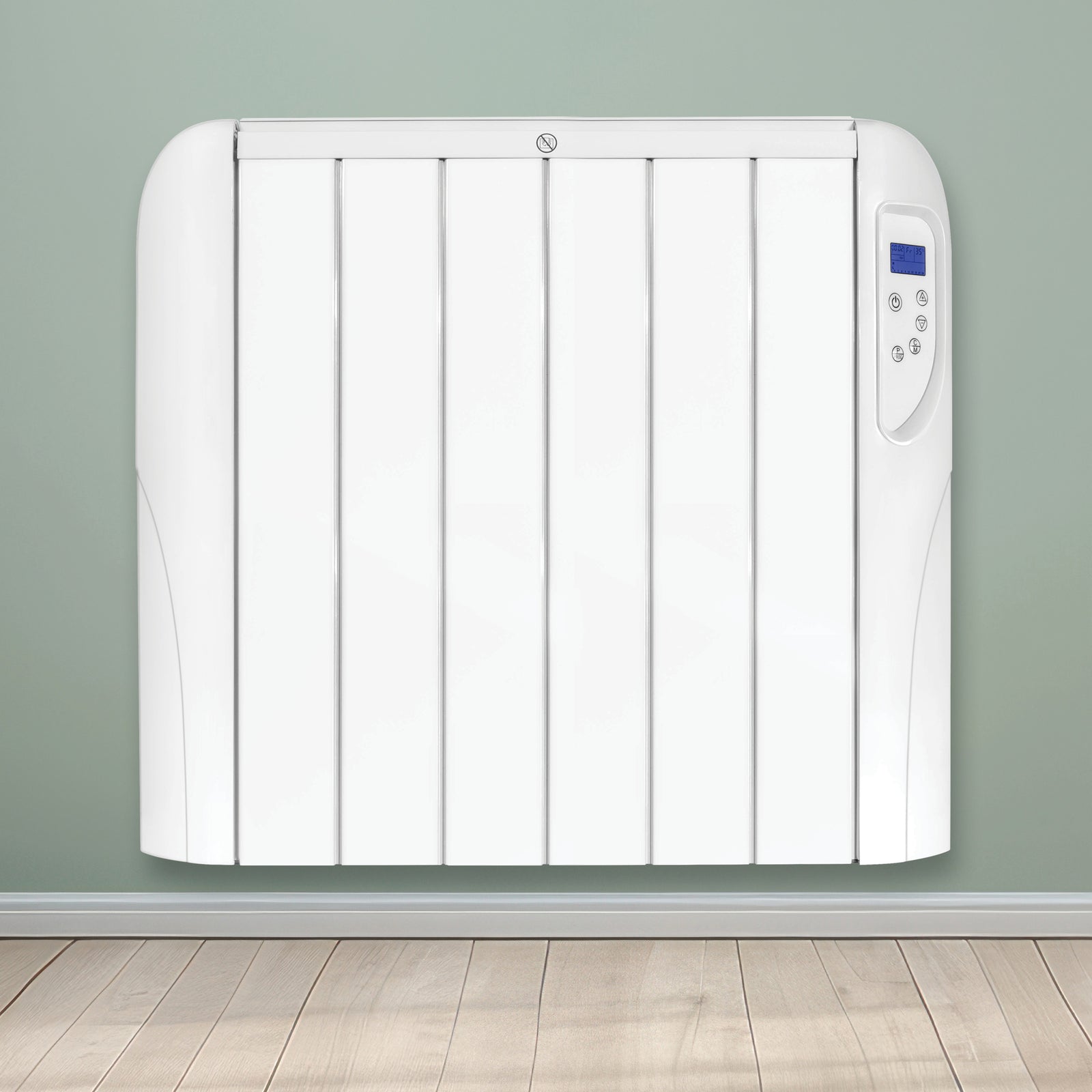 Electric Radiator Panel Heater Wall Mounted Advanced Timer Digital Thermostat, Bathroom Safe Room Heater | 1500w | White