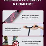 Big 2 Wheel Scooter | Magenta